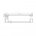 Тримач рушника Hansgrohe ADDSTORIS 41747670 чорного матового кольору - Фото 1